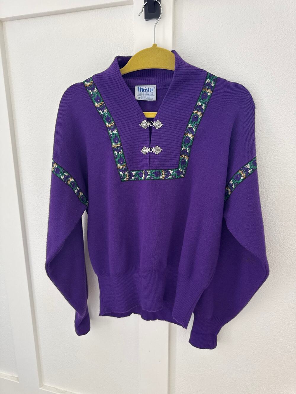 Women's Meister Ski Pullover Sweater Size M Vintage